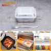 imageEfar 8 x 8Inch Square Baking Pan with Lid Stainless Steel Square Cake Brownie Pan Fit for Toaster Oven Nontoxic ampamp Healthy Easy Storage ampamp Dishwasher Safe  2 Pieces2