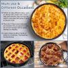 imageEfar 8x2 Inch Cake Pan Set of 2 Nonstick Round Cake Pans Tins for Baking Birthday Wedding Layer Smash Cakes Stainless Steel Core ampamp Nontoxic Coating Straight SideBlack8x2