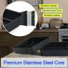 imageEfar 8x8 Inch Square Baking Pan with Lid Set Nonstick Square Cake Pans Metal Bakeware for Oven Cooking Lasagna Brownies Stainless Steel Core ampamp Easy Release 4 Pieces2 Pans2 Covers2 pans2 lids