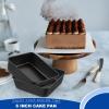 imageEfar 9x9 Baking Pan Nonstick Square Cake Pan with Stainless Steel Core Black Metal Bakeware for Brownies Lasagna Cakes Nontoxic ampamp Easy Clean 2 Inch Deep2
