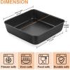 imageEfar 9x9 Baking Pan Nonstick Square Cake Pan with Stainless Steel Core Black Metal Bakeware for Brownies Lasagna Cakes Nontoxic ampamp Easy Clean 2 Inch Deep1