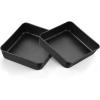 imageEfar 9x9 Baking Pan Nonstick Square Cake Pan with Stainless Steel Core Black Metal Bakeware for Brownies Lasagna Cakes Nontoxic ampamp Easy Clean 2 Inch Deep2