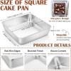 imageEfar 9x9 Inch Square Cake Pan Stainless Steel Baking Pan for Lasagna Brownies Casseroles Silver Square Bakeware for Oven Cooking NonToxic ampamp Rust Free Dishwasher Safe 2 Inch deep2