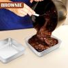 imageEfar 9x9 Inch Square Cake Pan Stainless Steel Baking Pan for Lasagna Brownies Casseroles Silver Square Bakeware for Oven Cooking NonToxic ampamp Rust Free Dishwasher Safe 2 Inch deep2