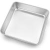 imageEfar 9x9 Inch Square Cake Pan Stainless Steel Baking Pan for Lasagna Brownies Casseroles Silver Square Bakeware for Oven Cooking NonToxic ampamp Rust Free Dishwasher Safe 2 Inch deep1