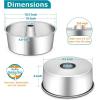 imageEfar Angel Food Cake Pan 10Inch Stainless Steel Tube Pan for Baking Pound Chiffon Cake Onepiece Design ampamp Nontoxic Dishwasher Safe1 Piece