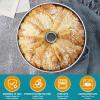 imageEfar Angel Food Cake Pan 10Inch Stainless Steel Tube Pan for Baking Pound Chiffon Cake Onepiece Design ampamp Nontoxic Dishwasher Safe2 Pieces