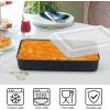 imageEfar Baking Pan with Lid 975 x 125 x 2 Inch Nonstick Rectangle Cake Pans with Covers 2 Sheet Pans Bakeware and 2 Lids for Brownies Cakes Nontoxic ampamp Stainless Steel Core 2 Inch Deep124x96x2 Inches