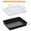 imageEfar Baking Pan with Lid 975 x 125 x 2 Inch Nonstick Rectangle Cake Pans with Covers 2 Sheet Pans Bakeware and 2 Lids for Brownies Cakes Nontoxic ampamp Stainless Steel Core 2 Inch Deep124x96x2 Inches