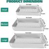 imageEfar Baking Pans Set of 3 Stainless Steel Sheet Cake Pan for Oven  12510594Inch Rectangle Bakeware Set for Cake Lasagna Brownie Casserole Cookie Nontoxic ampamp Healthy Dishwasher Safe3 Pieces Set  Textured