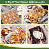 imageEfar Baking Sheet with Cooling Rack Set 3 Pans  3 Racks 1612593 Inch Stainless Steel Cookie Sheets Baking Pans and Wire Rack for Oven Non Toxic ampamp Easy Clean