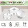 imageEfar Cake Pan Set of 3 4 inch6 inch8 inch Stainless Steel Small Round Layer Cake Baking Pans Perfect for Tier Smash Cake NonToxic ampamp Healthy Mirror Finish ampamp Dishwasher Safe6895