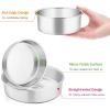 imageEfar Cake Pan Set of 3 4 inch6 inch8 inch Stainless Steel Small Round Layer Cake Baking Pans Perfect for Tier Smash Cake NonToxic ampamp Healthy Mirror Finish ampamp Dishwasher Safe468