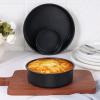 imageEfar Cake Pan Set of 3 6 inch8 inch9 inch Nonstick Round Baking Cake Pans for Tier Birthday Wedding Cake Stainless Steel Core ampamp NonToxic Coating 2 Inch Deep Black468 Inches