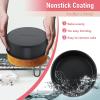 imageEfar Cake Pan Set of 3 6 inch8 inch9 inch Nonstick Round Baking Cake Pans for Tier Birthday Wedding Cake Stainless Steel Core ampamp NonToxic Coating 2 Inch Deep Black6 Inches