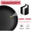 imageEfar Cake Pan Set of 3 6 inch8 inch9 inch Nonstick Round Baking Cake Pans for Tier Birthday Wedding Cake Stainless Steel Core ampamp NonToxic Coating 2 Inch Deep Black6 Inches