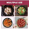 imageEfar Cake Pan Set of 3 6 inch8 inch9 inch Nonstick Round Baking Cake Pans for Tier Birthday Wedding Cake Stainless Steel Core ampamp NonToxic Coating 2 Inch Deep Black8 Inches