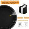 imageEfar Cake Pan Set of 3 6 inch8 inch9 inch Nonstick Round Baking Cake Pans for Tier Birthday Wedding Cake Stainless Steel Core ampamp NonToxic Coating 2 Inch Deep Black4 Inches