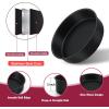 imageEfar Cake Pan Set of 3 6 inch8 inch9 inch Nonstick Round Baking Cake Pans for Tier Birthday Wedding Cake Stainless Steel Core ampamp NonToxic Coating 2 Inch Deep Black8 Inches