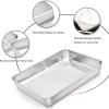 imageEfar Stainless Steel Baking Pan with Lid 12 x 9 x 2 Inch Rectangle Sheet Cake Pans with Covers Bakeware for Cakes Brownies Casseroles Nontoxic ampamp Healthy Heavy Duty ampamp Dishwasher Safe  Set of 22Pans
