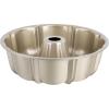 imageEfar 10 Inch Tube Cake Pan Nonstick Fluted Pan for Baking Pound Cake Heavy Duty Carbon Steel Round Baking Mold Easy Release ampamp Easy to Clean 10 Cup BlackChampagne Gold
