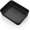 imageEfar 125 x 97 Inch Baking Pan Nonstick Stainless Steel Rectangle Cake Pan for Baking Brownies Casseroles Lasagna Stainless Steel Core ampamp Nonstick Coating Nontoxic ampamp Oven Safe1