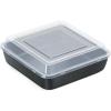 imageEfar 8x8 Inch Square Baking Pan with Lid Set Nonstick Square Cake Pans Metal Bakeware for Oven Cooking Lasagna Brownies Stainless Steel Core ampamp Easy Release 4 Pieces2 Pans2 Covers1 pan1 lid
