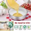 image8 Inch Cake Pan Set of 3 EFar Stainless Steel Round Layer Cake Baking Pans with Parchment Rounds ampamp Side Liner Roll NonToxic ampamp Healthy Metal Cakes Tin Straight Side ampamp Dishwasher Safe9 Inch