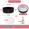 imageEfar 8 Inch Cake Pans Set of 2 Nonstick Stainless Steel Small Round Baking Pans with Parchment Paper ampamp Side Liner Roll Stainless Steel Core ampamp Nontoxic Coating Straight Side ampamp 2 Inch Deep6 Inches