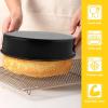 imageEfar 8 Inch Cake Pans Set of 2 Nonstick Stainless Steel Small Round Baking Pans with Parchment Paper ampamp Side Liner Roll Stainless Steel Core ampamp Nontoxic Coating Straight Side ampamp 2 Inch Deep8 Inches