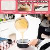 imageEfar 8 Inch Cake Pans Set of 2 Nonstick Stainless Steel Small Round Baking Pans with Parchment Paper ampamp Side Liner Roll Stainless Steel Core ampamp Nontoxic Coating Straight Side ampamp 2 Inch Deep6 Inches