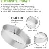 imageEfar 9 Inch Cake Pan Set of 3 Stainless Steel Round Cake Baking Pans NonToxic ampamp Healthy Mirror Finish ampamp Dishwasher Safe11 inch
