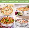 imageEfar 9 Inch Cake Pan Set of 3 Stainless Steel Round Cake Baking Pans NonToxic ampamp Healthy Mirror Finish ampamp Dishwasher Safe11 inch
