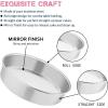 imageEfar 9 Inch Cake Pan Set of 3 Stainless Steel Round Cake Baking Pans NonToxic ampamp Healthy Mirror Finish ampamp Dishwasher Safe8 inch