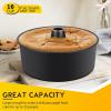 imageEfar Angel Food Cake Pan Set of 2 10Inch Nonstick Tube Pan for Baking Pound Chiffon Cake Onepiece Design Easy Release ampamp Clean up2 Pieces