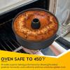 imageEfar Angel Food Cake Pan Set of 2 10Inch Nonstick Tube Pan for Baking Pound Chiffon Cake Onepiece Design Easy Release ampamp Clean up2 Pieces