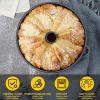 imageEfar Angel Food Cake Pan Set of 2 10Inch Nonstick Tube Pan for Baking Pound Chiffon Cake Onepiece Design Easy Release ampamp Clean up2 Pieces