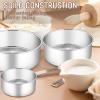 imageEfar Deep Cake Pan Set of 3 6 inch8 inch9 inch Stainless Steel Round Layer Cake Baking Pans Metal Tier Cake Tins for Wedding Birthday Leak Proof ampamp Straight Side Nontoxic ampamp Dishwasher Safe4x2 6 x 3 8x3inches