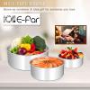 imageEfar Deep Cake Pan Set of 3 6 inch8 inch9 inch Stainless Steel Round Layer Cake Baking Pans Metal Tier Cake Tins for Wedding Birthday Leak Proof ampamp Straight Side Nontoxic ampamp Dishwasher Safe6x3 8 x 3 9x3 inches