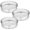 imageEfar 9 Inch Cake Pan Set of 3 Stainless Steel Round Cake Baking Pans NonToxic ampamp Healthy Mirror Finish ampamp Dishwasher Safe9 inch