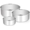 imageEfar Deep Cake Pan Set of 3 6 inch8 inch9 inch Stainless Steel Round Layer Cake Baking Pans Metal Tier Cake Tins for Wedding Birthday Leak Proof ampamp Straight Side Nontoxic ampamp Dishwasher Safe4x2 6 x 3 8x3inches