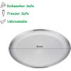 imageEfar Stainless Steel Plates Set of 6 8inch Metal Dinner Plates for Kids Toddlers Great for SelffeedingPicnicOutdoor Camping Healthy ampamp Nontoxic Shatterproof ampamp Dishwasher SafeSilver