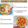 imageEfar Stainless Steel Plates Set of 6 8inch Metal Dinner Plates for Kids Toddlers Great for SelffeedingPicnicOutdoor Camping Healthy ampamp Nontoxic Shatterproof ampamp Dishwasher SafeGold