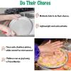 imageEfar Stainless Steel Plates Set of 6 8inch Metal Dinner Plates for Kids Toddlers Great for SelffeedingPicnicOutdoor Camping Healthy ampamp Nontoxic Shatterproof ampamp Dishwasher SafeSilver