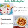 imageEfar Stainless Steel Plates Set of 6 8inch Metal Dinner Plates for Kids Toddlers Great for SelffeedingPicnicOutdoor Camping Healthy ampamp Nontoxic Shatterproof ampamp Dishwasher SafeSilver