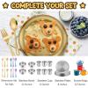 imageEfar Stainless Steel Plates Set of 6 8inch Metal Dinner Plates for Kids Toddlers Great for SelffeedingPicnicOutdoor Camping Healthy ampamp Nontoxic Shatterproof ampamp Dishwasher SafeGold