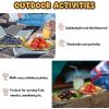 imageEfar Stainless Steel Plates Set of 6 8inch Metal Dinner Plates for Kids Toddlers Great for SelffeedingPicnicOutdoor Camping Healthy ampamp Nontoxic Shatterproof ampamp Dishwasher SafeGold