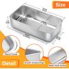imageEfar Loaf Pan for Homemade Bread3 Pack 12 x 5 Large Stainless Steel Loaf Pans Long Metal Bread Baking Mold for Banana Cake Meatloaf Sourdough Lasagna Nontoxic ampamp Dishwasher Safe14