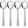 imageEfar Hammered Slotted Serving Spoons 4Piece Stainless Steel Tablespoons Hostess Serving Utensils Set for Catering Buffet Party Wedding Kitchen Restaurant Dishwasher Safe4Piece Serving Spoons Set