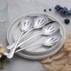 imageEfar Large Serving Forks Set of 4 99 Inch Stainless Steel Serving Utensils Set Big Buffet Forks for Party Catering Wedding Kitchen Restaurant Dishwasher SafeSlotted Spoons x4